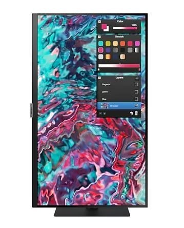 Samsung Monitor 27 cali ViewFinity S8 IPS 3840x2160 UHD 16:9 1xHDMI 2xTB 4.0 (90W/15W) 3xUSB 3.0 LAN 5ms DCh PinP/PbyP 60Hz HAS+PIV głoś