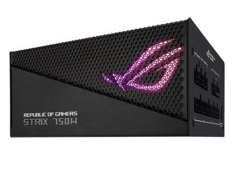 Asus Zasilacz Rog Strix 750W 80+ Gold Aura ATX 3.0 czarny Asus Zasilacz Rog Strix 750W 80+ Gold Aura ATX 3.0 czarny