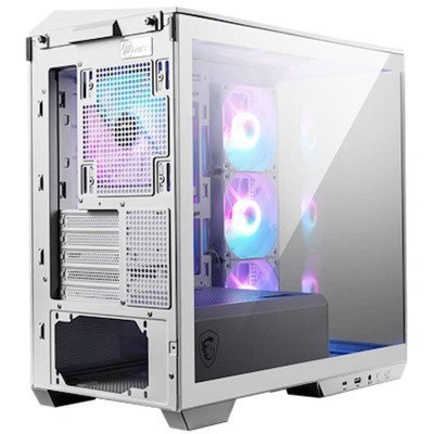 MSI Obudowa MAG PANO M100R PZ WHITE TEMPERED GLASS USB