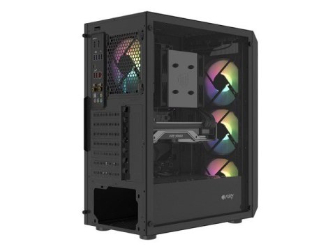 Fury Obudowa Fury Shobo SH4F RGB Midi Tower z oknem Czarna