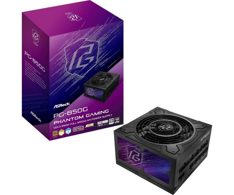 ASRock Zasilacz PG-850G 850W 80PLUS GOLD modularny ASRock Zasilacz PG-850G 850W 80PLUS GOLD modularny