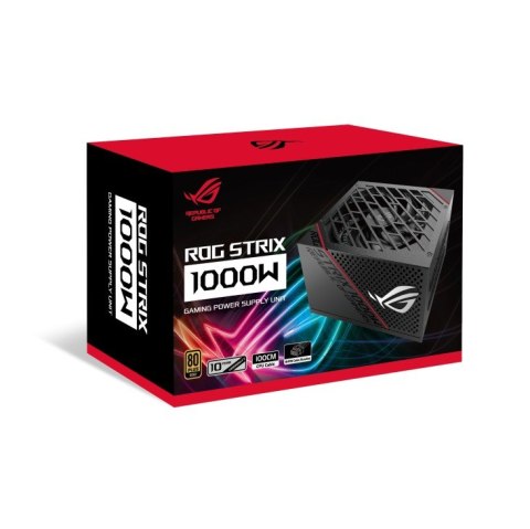 Asus Zasilacz ROG STRIX 1000W 80+ GOLD czarny Asus Zasilacz ROG STRIX 1000W 80+ GOLD czarny