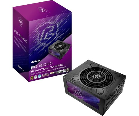 ASRock Zasilacz PG-1600G 1600W 80PLUS GOLD modularny ASRock Zasilacz PG-1600G 1600W 80PLUS GOLD modularny