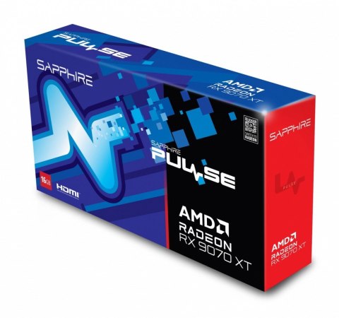Sapphire Technology Karta graficzna Radeon RX 9070 XT PULSE 16GB GDDR6 256bit 2DP/2HDMI