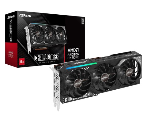 ASRock Karta graficzna Radeon RX 9070 Challenger 16GB ASRock Karta graficzna Radeon RX 9070 Challenger 16GB