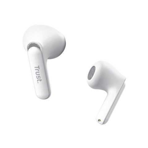 Trust Słuchawki earbuds Yavi Bluetooth ENC białe