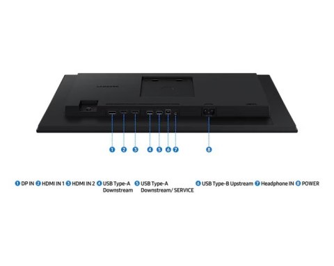 Samsung Monitor 24 cale S40GD IPS 1920x1080 FHD 16:9 2xHDMI 1xDP 2xUSB-A 2.0 1xUSB-B 5ms 100Hz HAS+PIV głośniki płaski 3YOn-Site (LS24D4