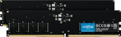Crucial Pamięć DDR5 32GB/5600(2*16GB) CL46 (16Gbit) Crucial Pamięć DDR5 32GB/5600(2*16GB) CL46 (16Gbit)