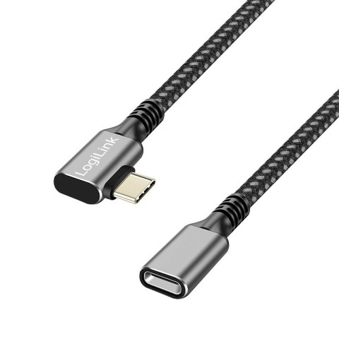 LogiLink Kabel USB3.2 gen2 TypeC do USB-C/F, PD, 0.5m LogiLink Kabel USB3.2 gen2 TypeC do USB-C/F, PD, 0.5m