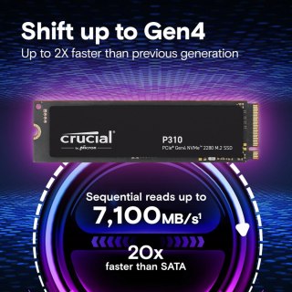 Crucial Dysk SSD P310 4TB M.2 NVMe PCIe 4.0 2280 7100/6000