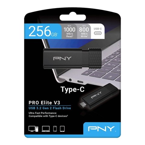 PNY Pendrive 256GB ProElite V3 USB-C 3.2