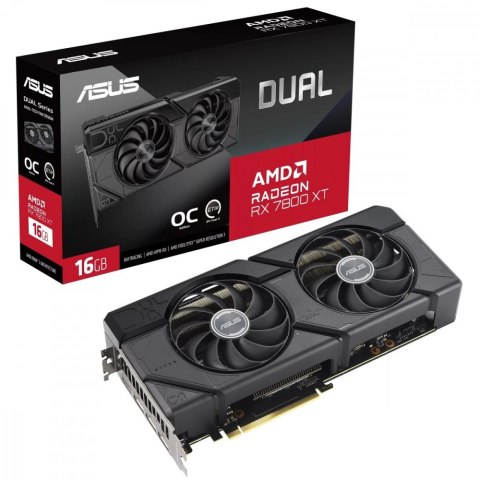 Asus Karta graficzna Dual Radeon RX 7800 XT OC Edition 16GB GDDR6DUAL-RX7800XT-O16G Asus Karta graficzna Dual Radeon RX 7800 XT OC Edition 16GB GDDR6DUAL-RX7800XT-O16G