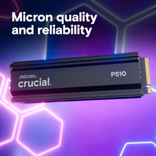 Crucial Dysk SSD P510 1TB M.2 NVMe Gen5 2280 11000/9500 radiator