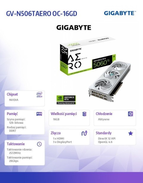 Gigabyte Karta graficzna GV-N506TAERO OC-16GD
