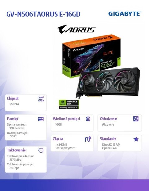 Gigabyte Karta graficzna GV-N506TAORUS E-16GD