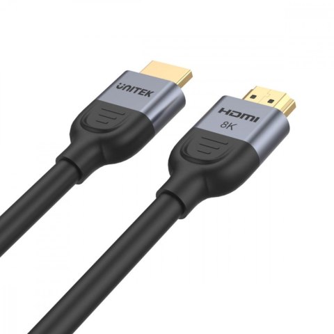 Unitek Kabel HDMI 2.1 8K 60Hz 1.5m; czarny; C11086GY01-1.5M Unitek Kabel HDMI 2.1 8K 60Hz 1.5m; czarny; C11086GY01-1.5M