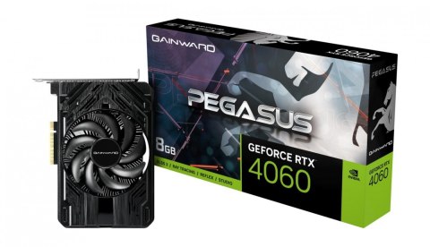 Gainward Karta graficzna RTX 4060 PEGASUS 8GB GDDR6 128bit 3DP/HDMI Gainward Karta graficzna RTX 4060 PEGASUS 8GB GDDR6 128bit 3DP/HDMI