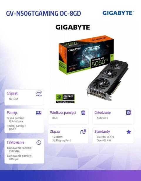 Gigabyte Karta graficzna GV-N506TGAMING OC-8GD
