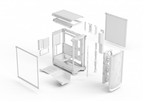 Fractal Design Obudowa Meshify 3 White TG Clear Tint Fractal Design Obudowa Meshify 3 White TG Clear Tint