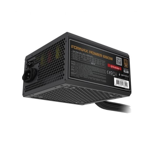 Gembird Zasilacz komputerowy Fornax Power 650W 80+Bronze aktywny PFC 120mm wentylator Gembird Zasilacz komputerowy Fornax Power 650W 80+Bronze aktywny PFC 120mm wentylator