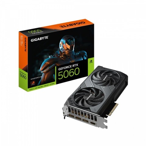 Gigabyte Karta graficzna GeForce RTX 5060 WINDFORCE 8G GDDR7 3DP/HDMI Gigabyte Karta graficzna GeForce RTX 5060 WINDFORCE 8G GDDR7 3DP/HDMI