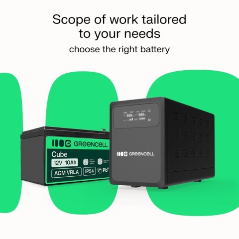 Green Cell Zasilacz awaryjny UPS AVR PowerCore 1200W/2000VA 24VDC Green Cell Zasilacz awaryjny UPS AVR PowerCore 1200W/2000VA 24VDC