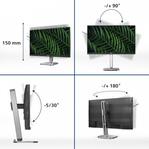 Philips Monitor 23.8 cala 24B2G5200 IPS 100Hz HDMI DP Pivot Głośniki Philips Monitor 23.8 cala 24B2G5200 IPS 100Hz HDMI DP Pivot Głośniki