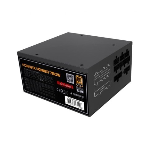 Gembird Zasilacz komputerowy Fornax Power 750W aktywny PFC wentylator 12 cm 80+Gold Gembird Zasilacz komputerowy Fornax Power 750W aktywny PFC wentylator 12 cm 80+Gold