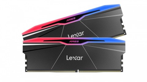 Lexar Pamięć DDR5 ARES RGB 32GB(2*16GB)/6000 CL30 czarna Lexar Pamięć DDR5 ARES RGB 32GB(2*16GB)/6000 CL30 czarna