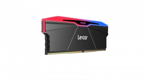 Lexar Pamięć DDR5 ARES RGB 64GB(2*32GB)/6400 CL32 czarna Lexar Pamięć DDR5 ARES RGB 64GB(2*32GB)/6400 CL32 czarna