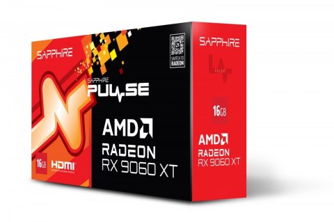 Sapphire Technology Karta graficzna Radeon RX 9060 XT PULSE 16GB GDDR6 128bit DP/2HDMI Sapphire Technology Karta graficzna Radeon RX 9060 XT PULSE 16GB GDDR6 128bit DP/2HDMI