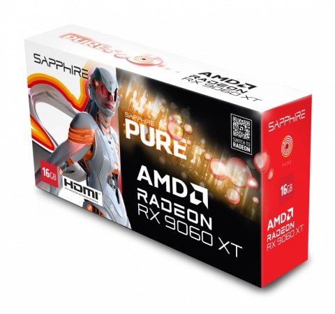 Sapphire Technology Karta graficzna Radeon RX 9060 XT PURE 16GB GDDR6 128bit DP/2HDMI Sapphire Technology Karta graficzna Radeon RX 9060 XT PURE 16GB GDDR6 128bit DP/2HDMI