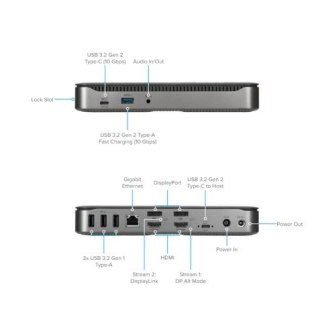 Targus Stacja dokująca Hybrid DisplayLink & DP Alt Mode USB-C Quad 4K 100 W Power Delivery