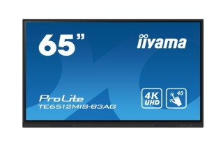 IIYAMA Monitor 65 cali TE6512MIS-B4AG 40pkt,IPS,4K,24/7,7H, ANDROID 14, RK3576, 8/128GB, EDLA, Essential