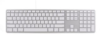 Matias Klawiatura aluminiowa Mac hub 2xUSB srebrna