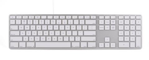 Matias Klawiatura aluminiowa Mac hub 2xUSB srebrna