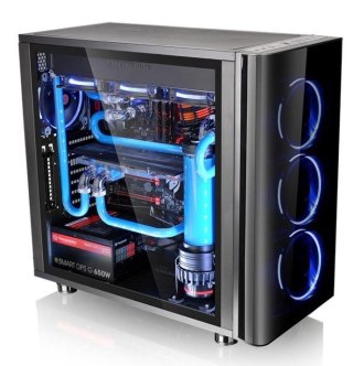 Thermaltake Obudowa View 31 USB3 Black Tempered Glass