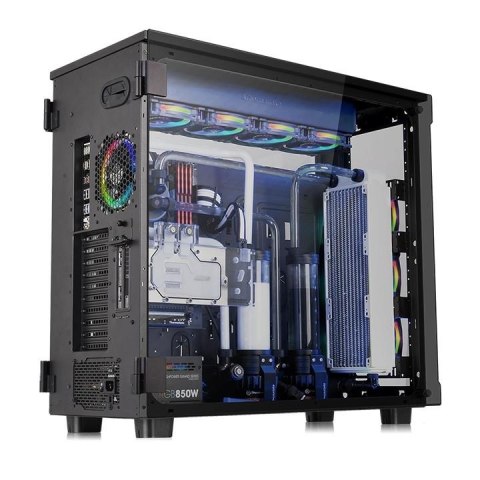 Thermaltake Obudowa View 91 RGB Riing Tempered Glass XL-ATX Super Tower - Czarna Thermaltake Obudowa View 91 RGB Riing Tempered Glass XL-ATX Super Tower - Czarna