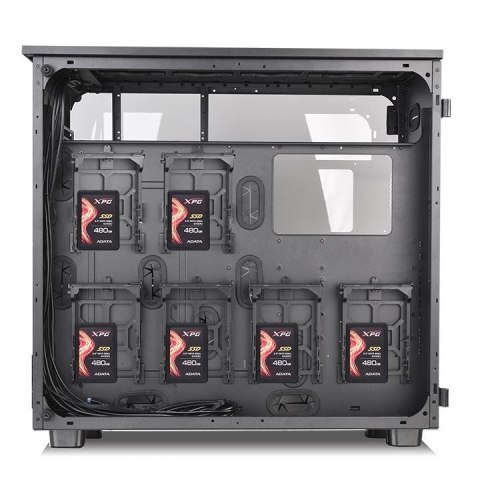 Thermaltake Obudowa View 91 RGB Riing Tempered Glass XL-ATX Super Tower - Czarna Thermaltake Obudowa View 91 RGB Riing Tempered Glass XL-ATX Super Tower - Czarna