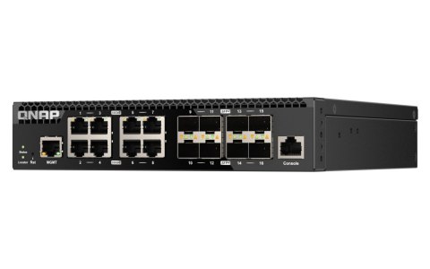 QNAP Przełącznik zarządzany sieciowo QSW-M3216R-8S8T-EU 8x 10GbE RJ45 8x10GbE SFP+