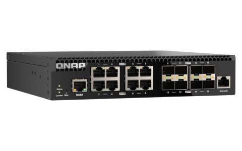 QNAP Przełącznik zarządzany sieciowo QSW-M3216R-8S8T-EU 8x 10GbE RJ45 8x10GbE SFP+