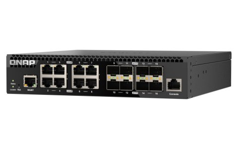 QNAP Przełącznik zarządzany sieciowo QSW-M3216R-8S8T-EU 8x 10GbE RJ45 8x10GbE SFP+