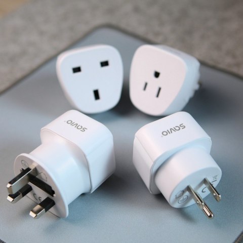 Savio Adapter podróżny, gniazdo EU wtyk US AP-03