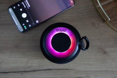 Savio Głośnik bezprzewodowy Bluetooth 5W, BS-041, Czarny
