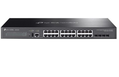 TP-LINK Przełącznik zarządzalny Omada 24-Port Gb Stackable Lite L3 SG5428X 24× Gigabit RJ45 Ports, 4× 10G SFP+ Slots, RJ45/USB Type C Co