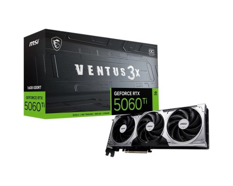MSI Karta graficzna GeForce RTX 5060 Ti 16G VENTUS 3X OC