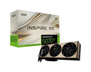 MSI Karta graficzna GeForce RTX 5070 Ti 16G INSPIRE 3X OC PLUS GDDR7 256bit