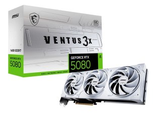 MSI Karta graficzna GeForce RTX 5080 VENTUS 3X OC WHITE 16G GDDR7 256bit