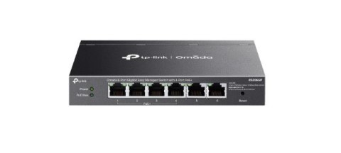 TP-LINK Przełącznik Omada 6-Port ES206GP Easy Managed Switch with 4-Port PoE+ PORT: 4× Gigabit PoE+ Ports, 2x Gigabit Non-PoE Ports