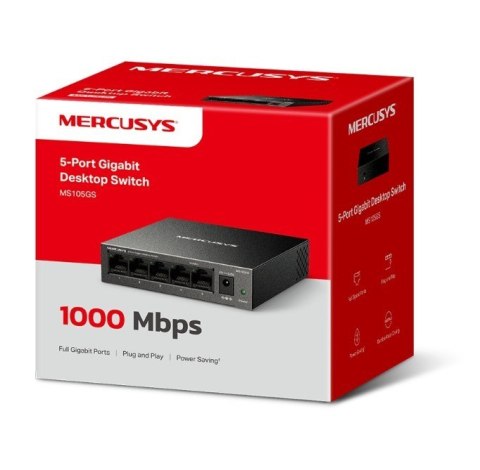 TP-LINK Przełącznik 5-Port Gigabit Desktop Switch PORT: 5× Gigabit Ports MS105GS